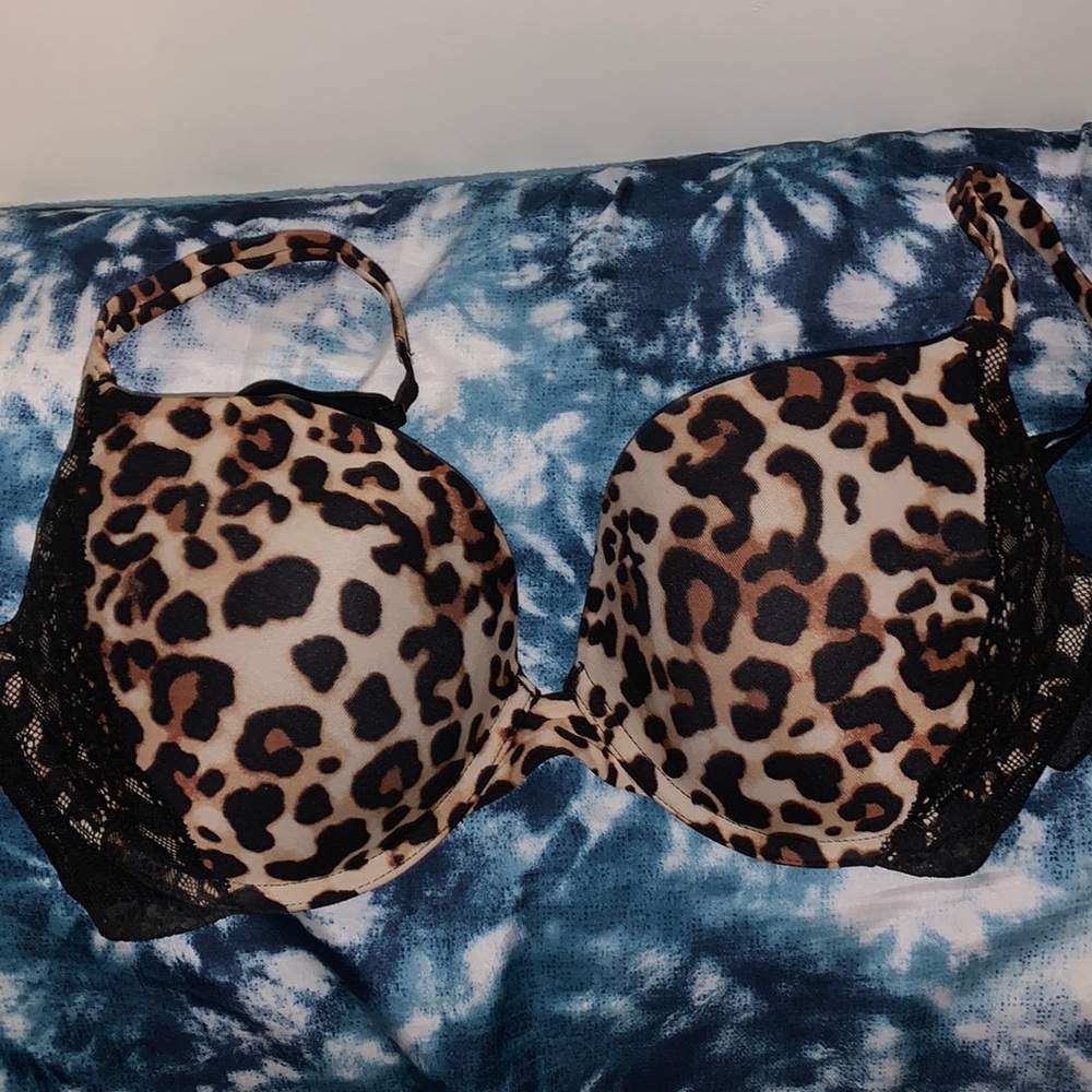 Cheetah print bra
